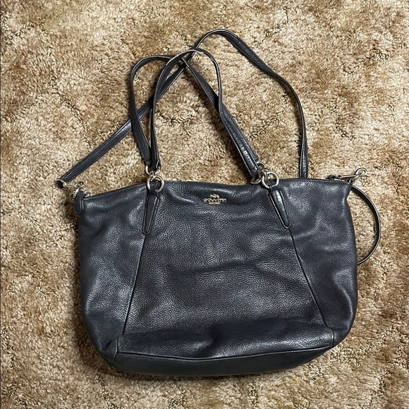 Coach Handbags - COACH Logo Tote Bag 2WAY Shoulder Bag‎ Kelsey Satchel Tote Bag leather Black